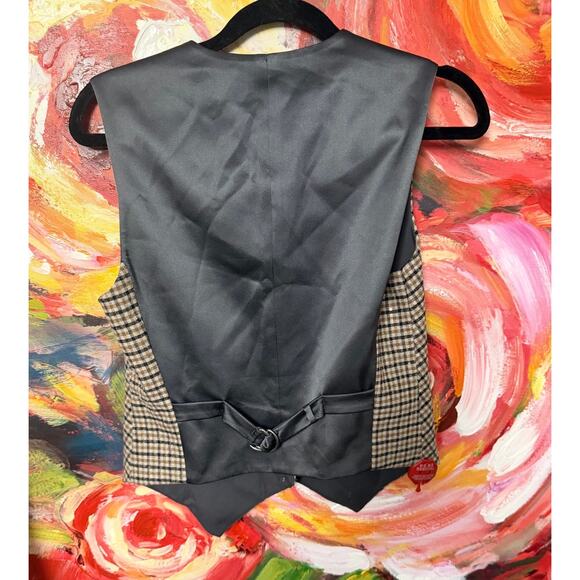 Brunello Cucinelli Sequin Check Vest Womens Wool / Cashmere Blend Size XS - Picture 6 of 10